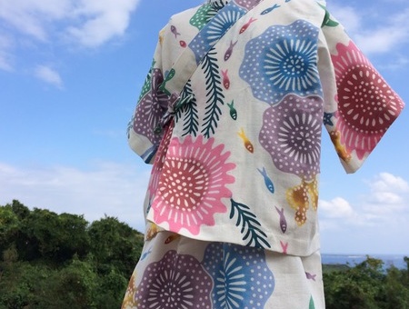 虹鶴亀商店の、キッズ用浴衣&甚平さん